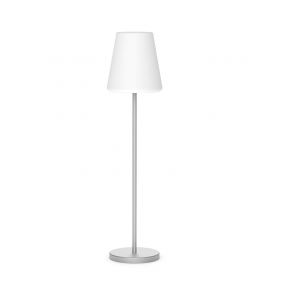 New Garden Lola slim 120 - oplaadbare vloerlamp met zonnepaneel - RGB+W - Ø 26 x 119 cm - 4,6W dimbare LED incl. - IP65 - grijs