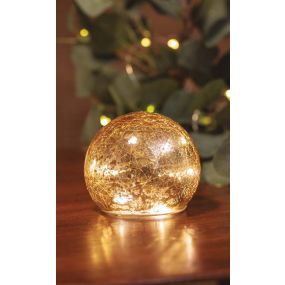 New Garden Lua - decoratieve set lichtballen - 3 stuks - Ø 10 cm - goud
