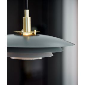 Nordlux Bretagne - hanglamp - Ø 38 x 217 cm - grijs