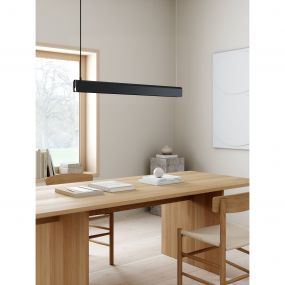 Design for the People Beau 100 - hanglamp - 100 x 8,5 cm - 15W LED incl. - zwart