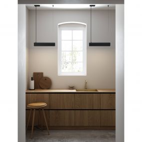 Design for the People Beau 50 - hanglamp - 50 x 8,5 cm - 8W LED incl. - zwart