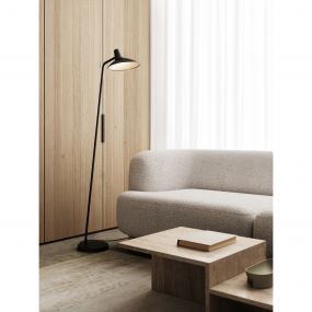 Design for the People Darci - vloerlamp - 143 cm - zwart