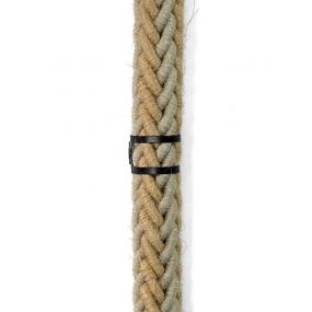 Creative Cables - Metalen kabelbinderclip voor touwen met een diameter van 24 mm - zwart