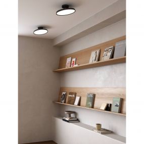 Design for the People Kaito Pro 30 - plafondverlichting - Ø 30 x 11,7 cm - 14W dimbare LED incl. - zwart