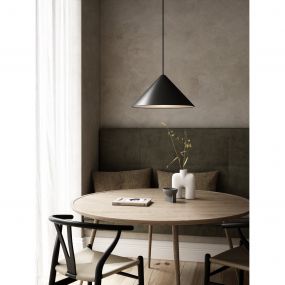 Design for the People Nono 49 - hanglamp - Ø 49 x 32,3 cm – zwart
