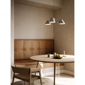 Design for the People Stay 3-Spot - hanglamp - Ø 60 x 19,4 cm - grijs
