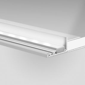 KLUS Nisa - inbouw LED profiel voor 12mm gipsplaat - 3,2 cm vensterbreedte - 100cm lengte - aluminium