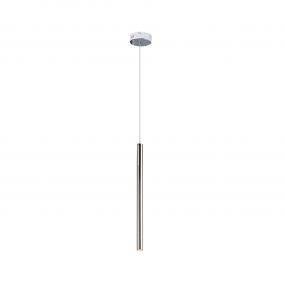 Maxlight Organic - hanglamp - Ø 2,5 x 190 cm - 1W LED incl. - chroom