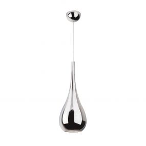 Maxlight Drop - hanglamp - Ø 20 x 120 cm - chroom