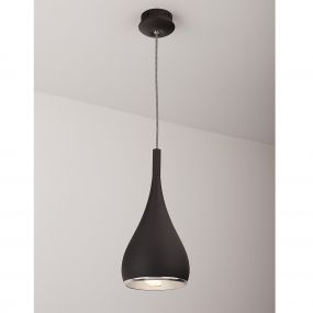 Maxlight Vigo - hanglamp - Ø 16 x 120 cm - zwart