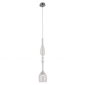 Maxlight Murano - hanglamp - Ø 10 x 190 cm - 3W LED incl. - chroom