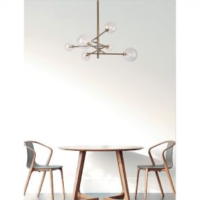 Maxlight Lollipop - hanglamp - 70 x 60 x 115 cm - messing