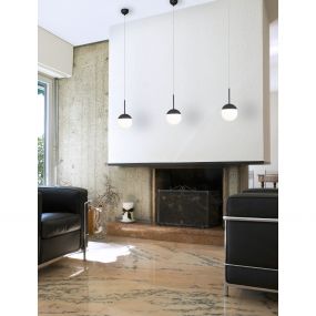 Maxlight Dallas - hanglamp - Ø 14 x 150 cm - zwart