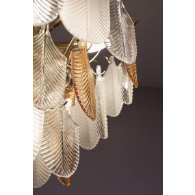 Maxlight Arwena - hanglamp - Ø 50 x 125 cm - goud