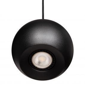 Projectlight Apollo - hanglamp - Ø 12 x 200 cm - zwart
