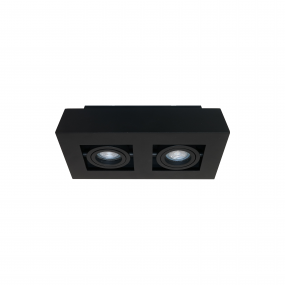 Artdelight Bosco - opbouwspot 2L - 25 x 14 x 8,6 cm - zwart