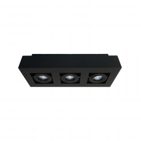 Artdelight Bosco - opbouwspot 3L - 36 x 14 x 8,6 cm - zwart