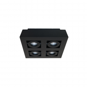 Artdelight Bosco - opbouwspot 4L - 25 x 25 x 8,6 cm - zwart