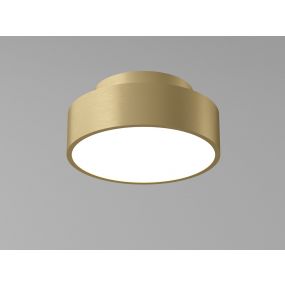 Artdelight Chicago - plafondlamp - Ø 15 x 6,8 cm - 9,8W dimbare LED incl. - warm goud