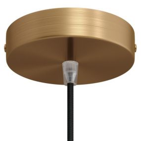 Creative Cables - plafondrozet - Ø 12 x 2,5 cm - geborsteld brons
