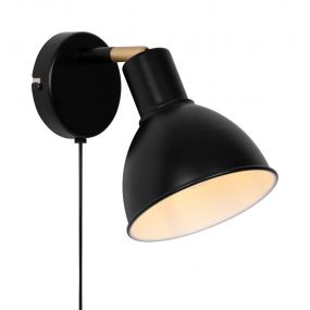 Nordlux Pop - wandlamp - 19 x 20 x 19 cm - zwart 