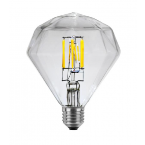 Segula LED lamp - Ambient Line - dim to warm - Ø 11 x 14 cm - e27 - 8W dimbaar - 2900K tot 2000K - transparant