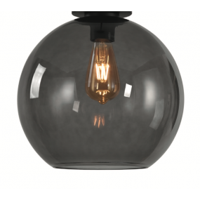 Artdelight Marino - glazen lampenkap - Ø 30 cm - gerookt
