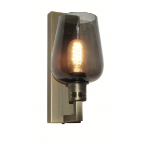 Artdelight Movano - wandverlichting -  13 x 8,7 x 17,8 cm - donker brons