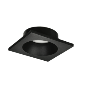 Artedelight Bados -  vierkant afdekplaatje - 95 x 95 mm - zwart