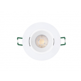 Sylvania Start Spot - inbouwspot - Ø 86 mm, Ø 72 mm  inbouwmaat - 9W dimbare LED incl. - IP44 - 2700K - wit