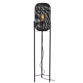 Lucide Hermine - vloerlamp - Ø 30 x 125 cm - zwart