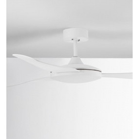 Nova Luce Blaire - Plafondventilator met afstandsbediening - Ø 132 x 42 cm - 38W incl. - wit 