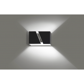Emibig Olimp - wandverlichting - 18 x 14 x 11 cm - zwart