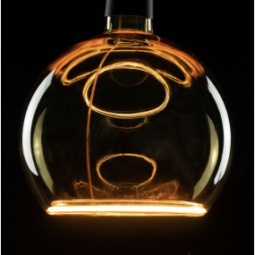 Segula LED lamp - Floating Globe - Ø 15 x 18,5 cm - E27 - 4W dimbaar - 2200K - amber