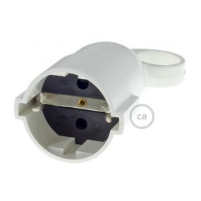Creative Cables Schuko - koppelstekker met ring - 230V - wit