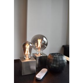 Calex Smart LED lamp - Ø 12,5 x 17,8 cm - E27 - 7W - dimfunctie via app - 1800K - gerookt