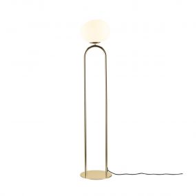 Design for the People Shapes - vloerlamp - Ø 28 x 135 cm - wit en messing