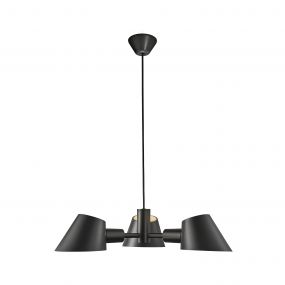 Design for the People Stay 3-Spot - hanglamp - Ø 60 x 19,4 cm - zwart
