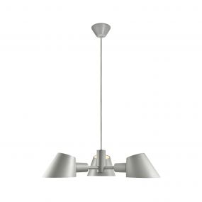 Design for the People Stay 3-Spot - hanglamp - Ø 60 x 319,4 cm - grijs