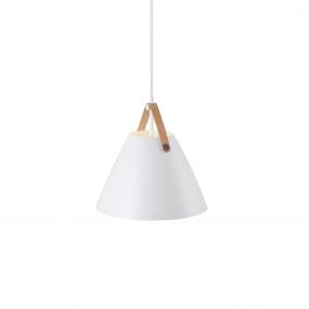 Design for the People Strap 27 - hanglamp - Ø 27 x 34,55 cm - wit