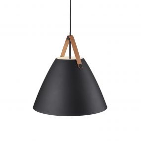 Design for the People Strap 48 - hanglamp - Ø 48 x 56,15 cm - zwart