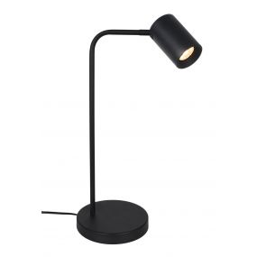 Artdelight Megano - tafellamp - Ø 17 x 45 cm - zwart 
