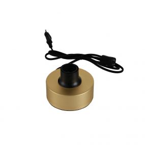 Artdelight Round - tafellamp - Ø 12 x 8,5 cm - mat goud 