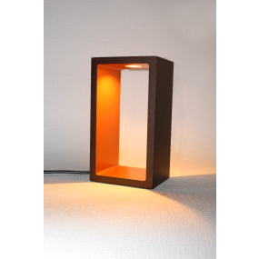 Artdelight Corridor - tafellamp - 18,2 x 10 x 8 cm - 3 stappen dimmer - 6W LED incl. - IP40 - bruin en goud