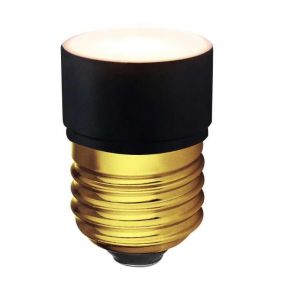 ETH LED Pucc lamp - 4,5 cm - E27 - 3,5W - 3 stappen dimbaar - 2200K -zwart