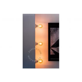 Zangra Puur Porselein - wand/plafondlamp - Ø 10 x 5,5 cm - wit