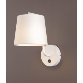 Maxlight Chicago - wandverlichting met schakelaar - 20 x 29 x 32 cm - wit