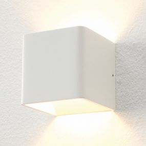 Artdelight Fulda - wandverlichting - 10 x 10 x 10 cm - 6W dimbare LED incl. - dim to warm - wit