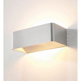 Artdelight Mainz - wandverlichting - 20 x 10 x 7 cm - 2 x 3W dimbare LED incl. - aluminium geborsteld