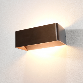 Artdelight Mainz - wandverlichting - 20 x 10 x 7 cm - 2 x 3W dimbare LED incl. - brons geborsteld